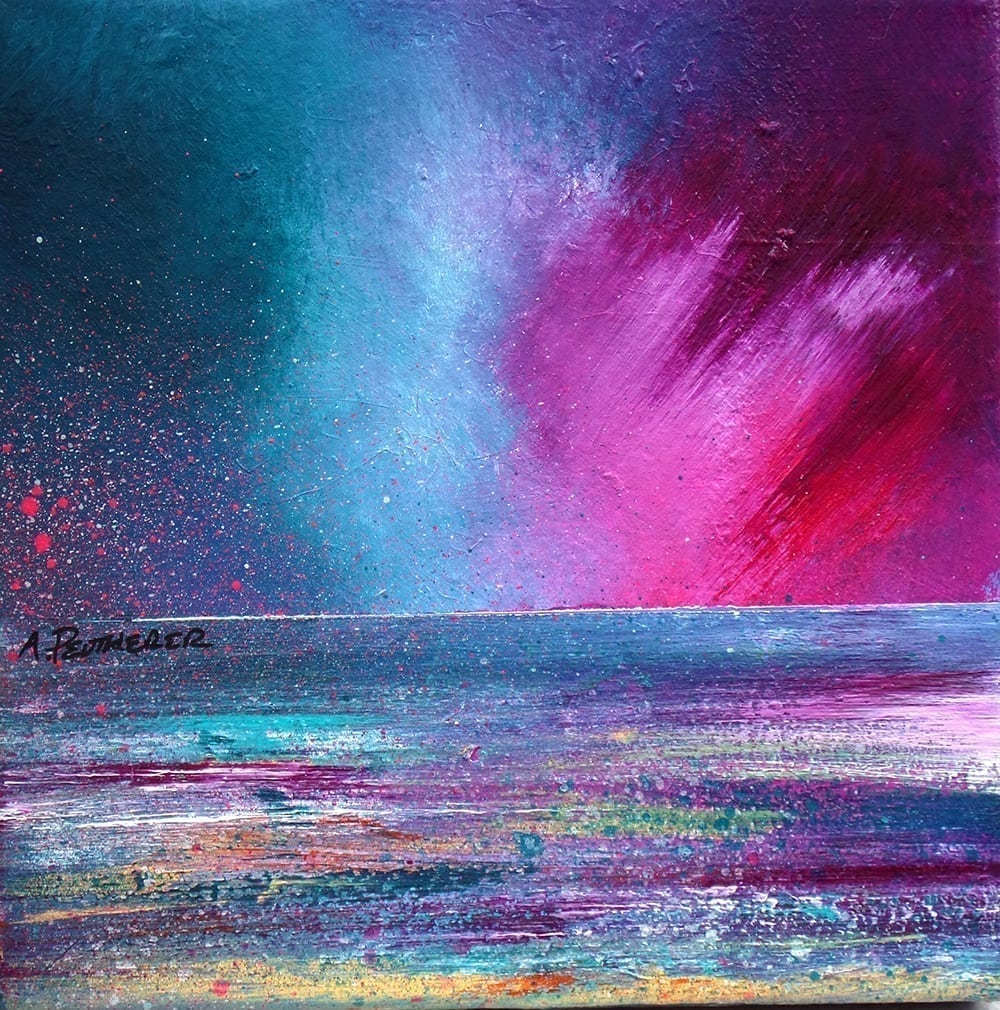 Square Scottish Landscape Card by Andy Peutherer