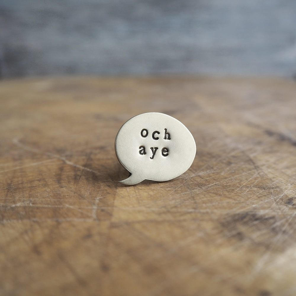 Top Brass Lapel Pin Handcrafted in Scotland by MiloMade