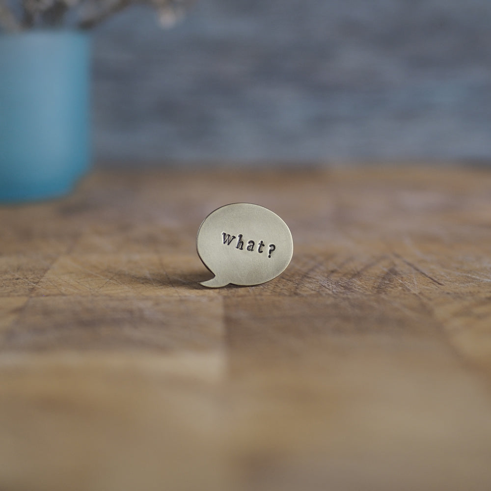 Top Brass Lapel Pin Handcrafted in Scotland by MiloMade