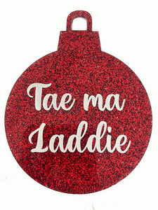 Scottish Christmas Baubles Designed by Brave Scottish Gifts