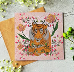 Load image into Gallery viewer, The Tiger&#39;s Garden Artist Blank Card by Ilana Ewing
