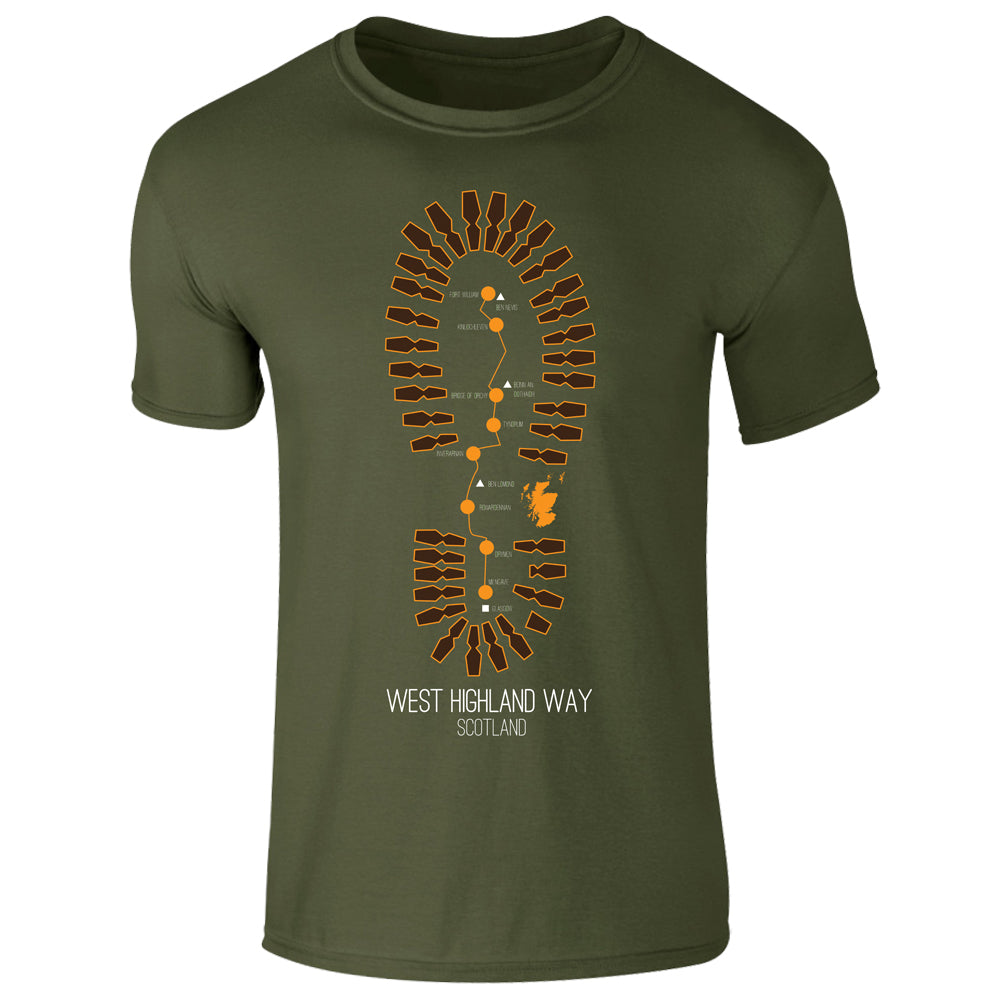 West Highland Way Boot T-Shirt by Brave Scottish Gifts