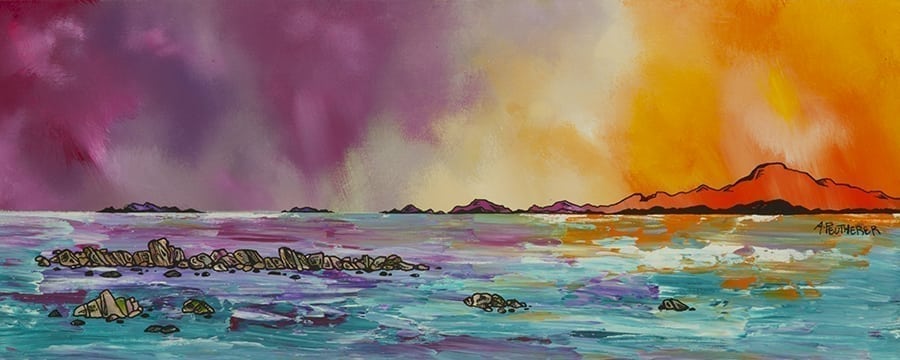 Hebrides Small Mounted Prints by Andy Peutherer