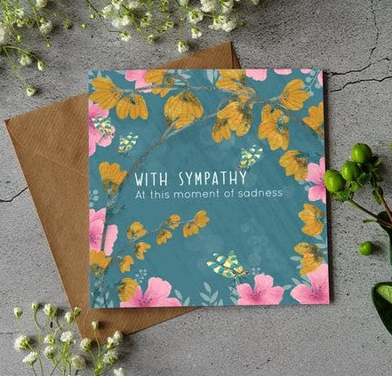 With Sympathy at This Moment of Sadness Card by Ilana Ewing