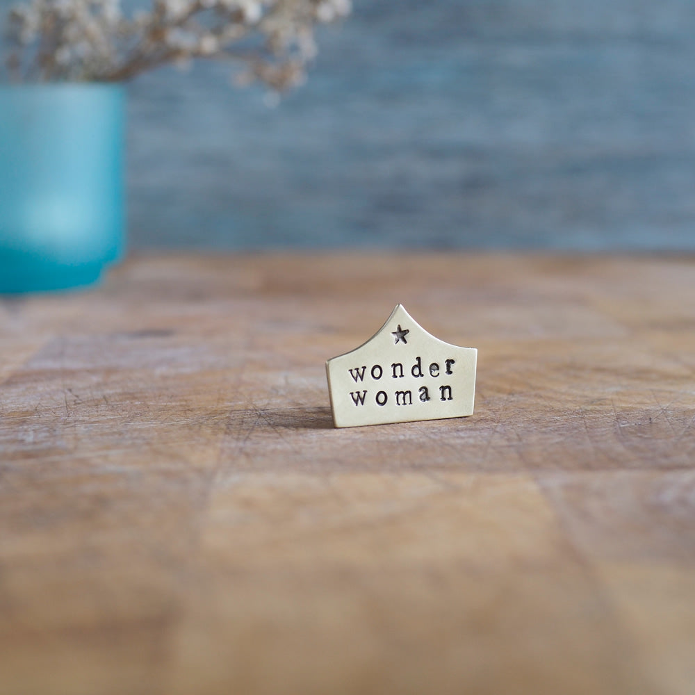Top Brass Lapel Pin Handcrafted in Scotland by MiloMade