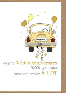 50th Anniversary card by Dandelion Stationery