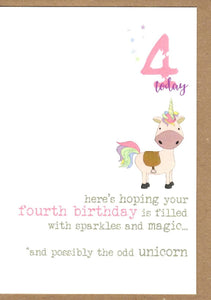 Kids Birthday Dandelion Age 2-10yrs Cards