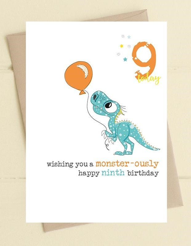 Kids Birthday Dandelion Age 2-10yrs Cards