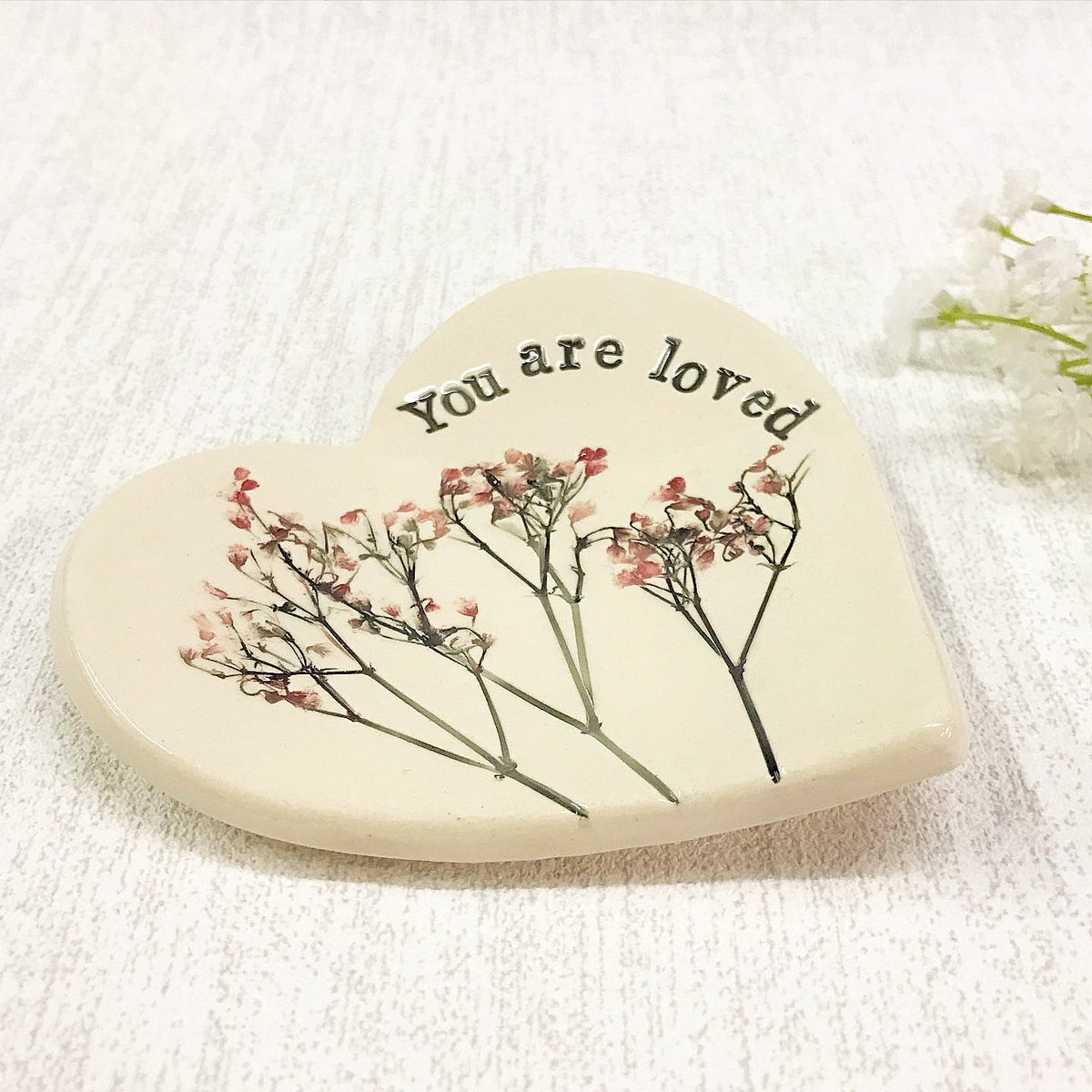 Botanical Heart Shaped Trinket Dishes